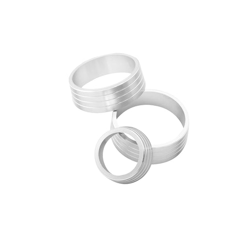 Alloy AC Climate Volume Knob Switch Control Ring Trim For Honda Fit Jazz 2014+