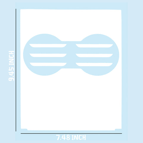 Matte Black / Matte White / Brushed Silver Cup Holder Center Console Vinyl Decal Sticker for Tesla Model 3