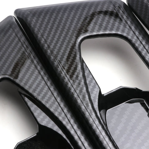 4pcs for Honda CRV CR-V 2017 2018 2019 2020 2021 Interior Door Handle Bowl Cover Trim, ABS Carbon Fiber Car Inner Door Handle Bowl Panel Frame Decor