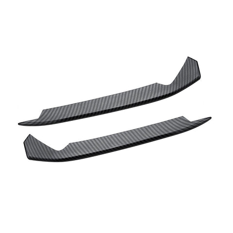 ABS Chrome / Carbon Fiber Style Front Fog Light Cover Trim Fog Lamp Eyebrow Eyelid Molding for Honda Accord 10th 2018 2019 2020