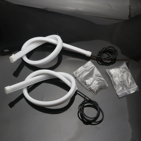 2pcs 11.8" / 18.5" Xenon White LED Headlight Daytime Running Light Strip LED Assembly for Honda Accord Sedan 2013-2015 Retrofit