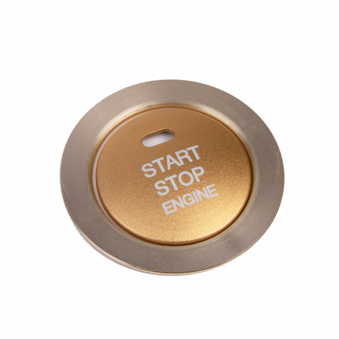Glossy Gold Aluminum Alloy Engine Start Button Cover Trim For Subaru Forester XV