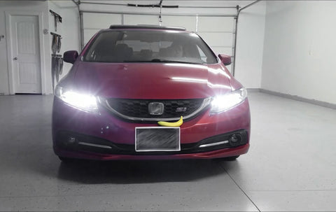 For Honda Civic 2006-2015 Super White 100W LED DRL Daytime Running Light Bulbs