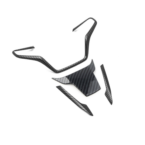 For Honda Civic 10th Gen 2016-21 Carbon ABS Steering Wheel Lower Upper Cover Kit