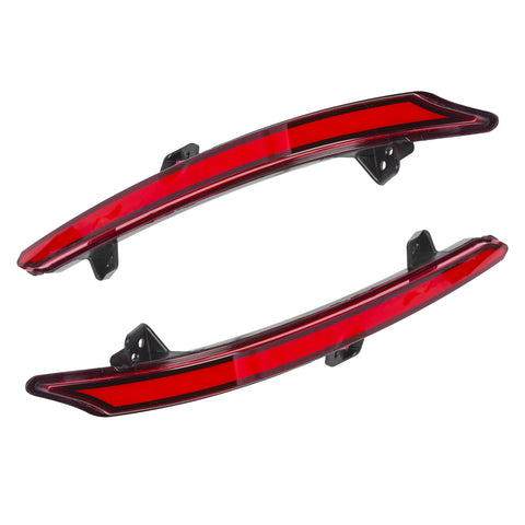 Red LED Bumper Reflector Flowing Brake Tail Light Signal For 2018-2021 Honda Accord