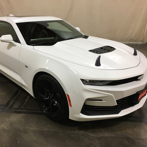 2Pcs Black Devil Bull Horn Antenna Roof Stickers Decor For Car Front Rear Bumper