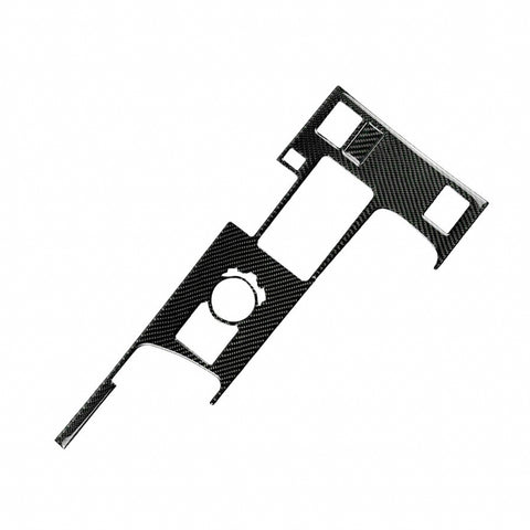 2pcs Carbon Fiber Car Gear Shift Knob Console Panel Trim Frame Cover for Lexus IS250 IS350 2014-2018