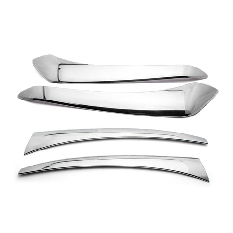 4pcs for Toyota Highlander 2014-2016 Tail Light Eyelid Eyebrow Chrome Overlay Trim Cover