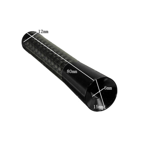 3" Short Screw-on Mast Antenna for Nissan Frontier 1998-2018, Carbon Fiber AM/FM Radio Vehicle Car Screw-in Stubby Aerial Replacement