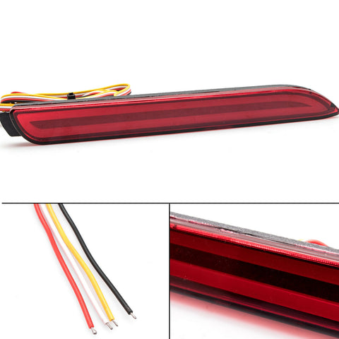 LED Rear Bumper Reflector Brake Light for Toyota Camry Matrix Sienna Venza Avalon Sienna/for Lexus IS-F GX470 RX300, Red Lens