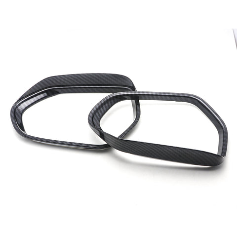 2pcs Rear View Side Mirror Rain Visor Shade Guard for Toyota Camry 2018-2024, ABS Carbon Fiber Rearview Mirror Snow Visor Anti-rain Eyebrow Trim Frame Cover