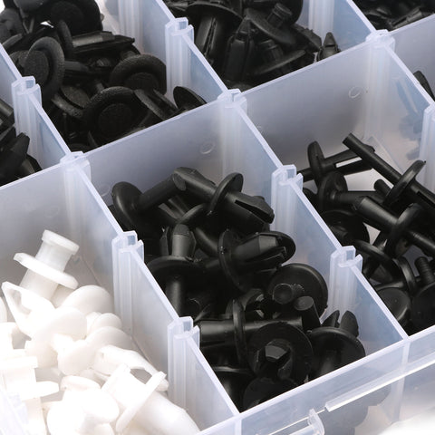 350pcs Car Body Plastic Rivets Clips Fasteners Push Retainer Expansion Screws Replacement Kit Auto Push Pin Rivets Set - Bumper Door Trim Panel Fender Clips for GM Ford Toyota Honda Chrysler BMW Nissan Acura Audi Lexus Mazda