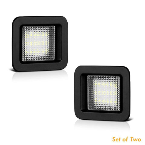 Xenon White LED License Number Plate Light Kit for Ford F-150 2015-up - Direct Fit Error Free - 18-SMD