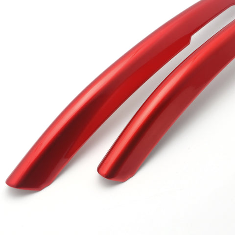 2pcs Red ABS Rear Fog Light Lamp Cover Moulding Trim for Honda Civic 2016-2019