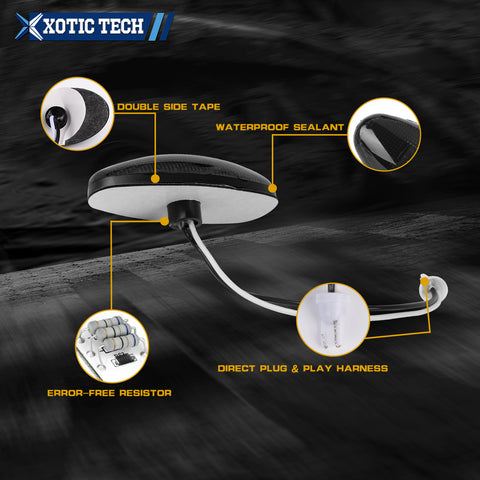 Smoked LED Fender Side Marker Light OE fit, Compatible with Chevrolet Silverado 3500 or GMC Sierra 3500 2001-2006, Sierra 1500 2500 HD 3500 HD or Silverado 1500 2500 HD 3500 HD 2007-2014