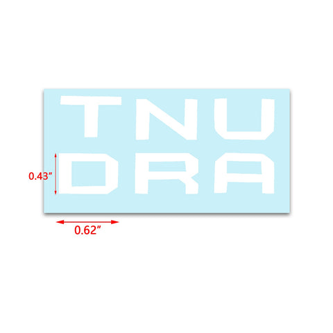 Red / White Dashboard Radio Letter Insert Overlay Vinyl Decal Sticker for Toyota Tundra 2014-2019