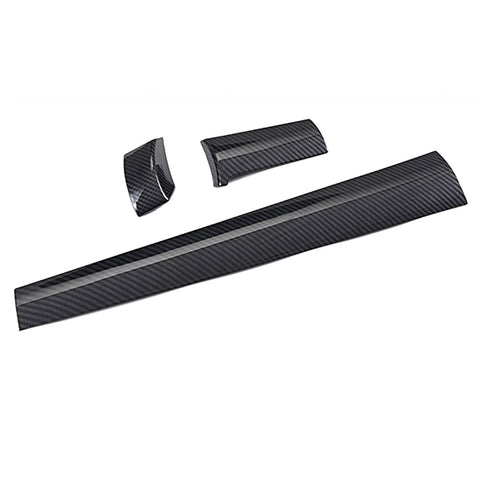 Carbon Fiber Pattern Interior Dashboard Cover Trim Sticker Fit Honda Civic 2016-2020