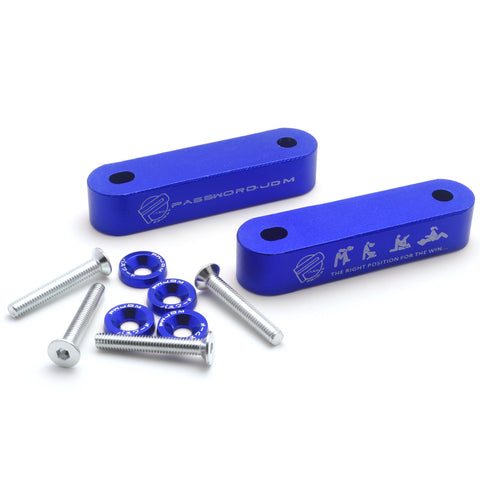 Red / Gold / Blue / Black / Neo / Silver Hood Spacer Riser Kit for Honda Civic Acura Integra, Aluminum Alloy Billet Car Hood Vent Spacer Riser Modification Set