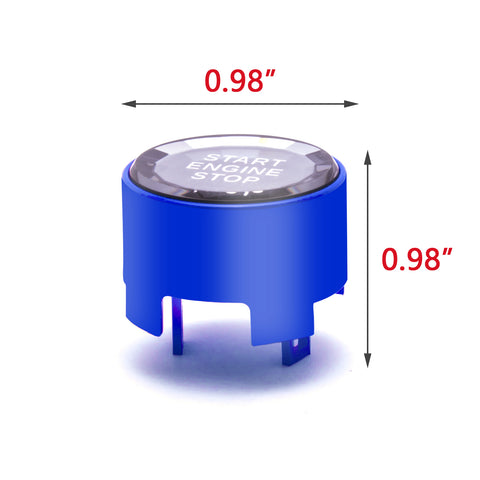 Red / Silver / Blue / Black Crystal Start Stop Button Cover Trim Engine Ignition Switch Replacement Cap for BMW 1 2 3 4 5 7 Series X1 X3 X5