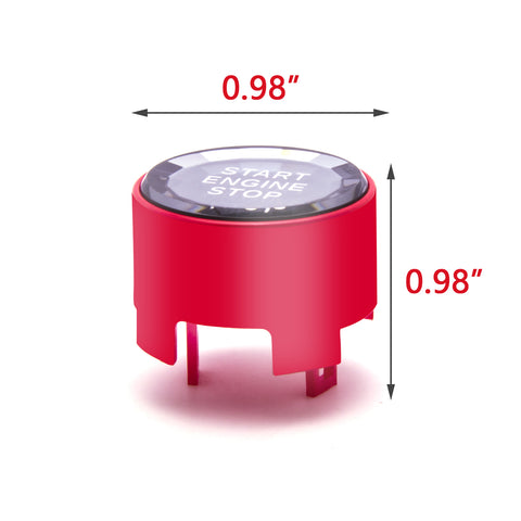 Red / Silver / Blue / Black Crystal Start Stop Button Cover Trim Engine Ignition Switch Replacement Cap for BMW 1 2 3 4 5 7 Series X1 X3 X5