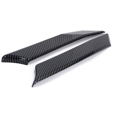 Exterior Rear Door Window C Pillar Post Anti Scratch Cover Trim For Toyota RAV4 2019 2020 2021 2022 2023 2024, Crabon Fiber Pattern