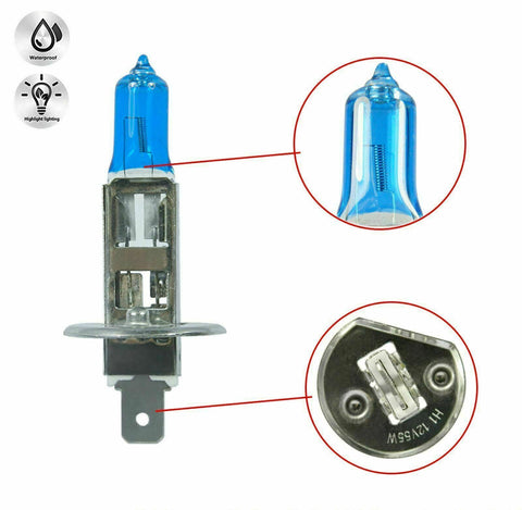 2pc H1 Fog Light Headlight High Beam Halogen Bulb Kit 6000K HID Xenon White Super Bright