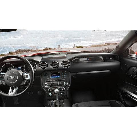 3-Color Strip Bar Carbon Fiber Dash Console Panel Cover Trim For Mustang 2015-up