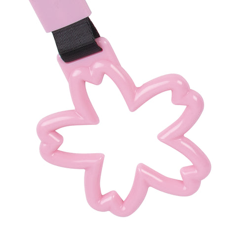 Pink Tsurikawa Handle Ring Sakura Shaped Japanese Car Warning Loop Decoration