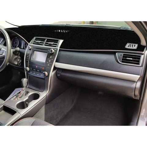 Center Console Dashboard Mat Pre-cut Non-Slip Sunshield Sun Glare Protector Dash Carpet Pad Black Cover Compatible with Toyota Camry 2012-2017