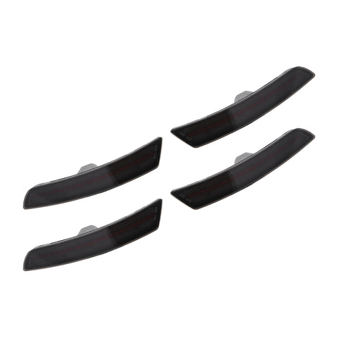 4PCS ABS Smoked Lens Front Rear LED Side Marker Light For Chevrolet Camaro 2016-2021