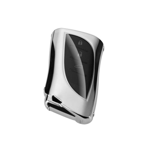 Silver TPU Full Protect Remote Control Key Fob Cover For Lexus ES350 2018-2022