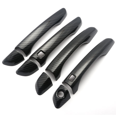 ABS Carbon Fiber Side Door Handle Cover Molding Trim for Hyundai Elantra 2017 2018 2019
