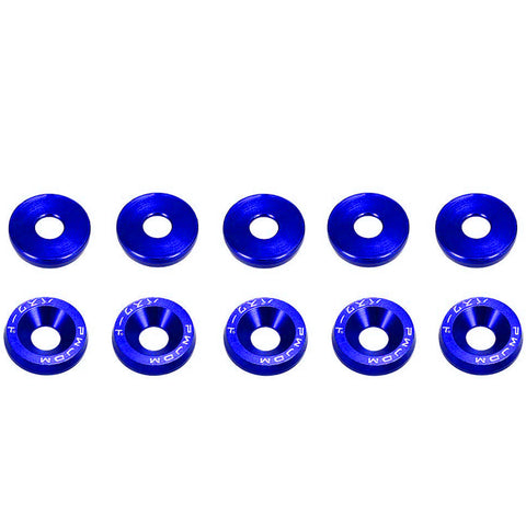 Blue / Black / Red / Gold / Purple / Silver Fender Bumper Washer Bolt, CNC Finishing Washer Engine Bay Screw Dress Up Fastener Kit