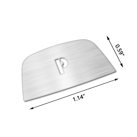 Silver Gear Shift Knob Lever P Parking Shift Button Cover Frame Trim For BMW 2 3 4 5 6 Series X3 X4 X5 X6 F22 F23 F30 F31 F32 F33 F34 F10 F06 F25 F26 F15 F16