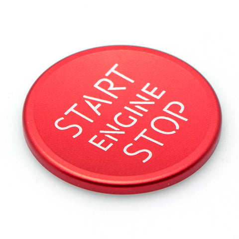 Red/ Blue Start Engine Stop Push Button Cover Sticker Fit Audi A4 A5 Q5 - S Line Style Start Stop Button Decor