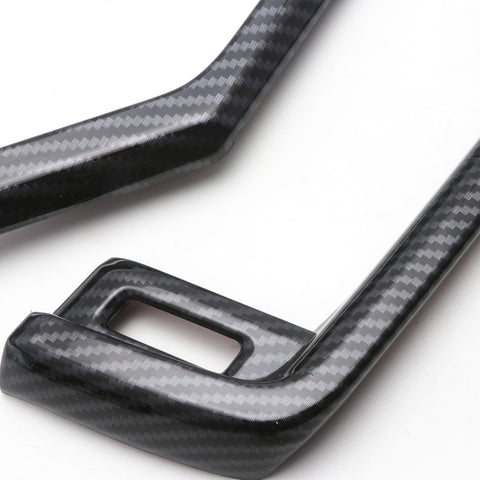 for Toyota RAV4 2019-2024 Center Console Dashboard AC Outlet Cover Trim, ABS Carbon Fiber Central Dashboard Air Vent Frame Moulding