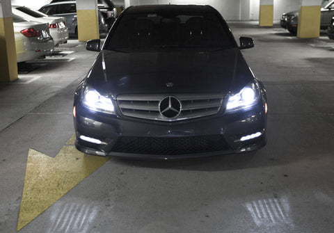 H7 6000K White COB LED Headlight Bulbs Conversion For High/Low Beam DRL Fog Lamps