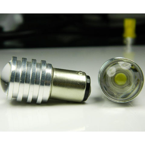 6x White 1156 BA15S High Power Projector Lens LED Reverse Backup Light Tail Bulb