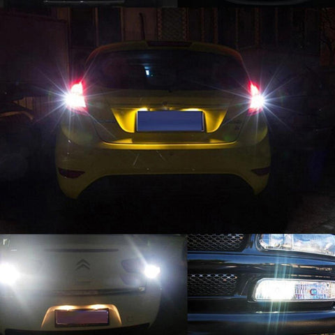 6x White 1156 BA15S High Power Projector Lens LED Reverse Backup Light Tail Bulb