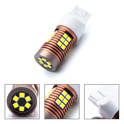 2x 30-SMD LED 7443 7440 7444NA Bulb for Brake Tail Stop Light Front Rear Turn Signal Lamp Parking Backup Reverse Light DRL Error Free