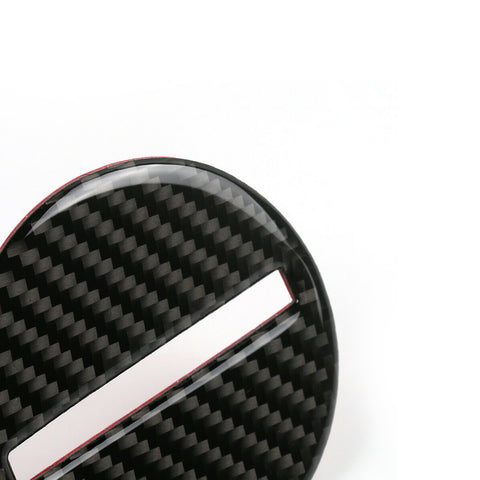 Carbon Fiber Steering Wheel Center Logo Cover Trim Decoration Sticker for Chevrolet Camaro 2016-2024