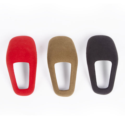 Brown Alcantara Suede ABS Gear Shift Knob Cover Trim For Porsche Cayenne 2018-21