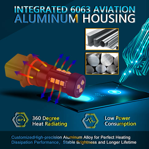 For Chevy Camaro 10-15 LED Bulb Daytime Running Light 6000K White P13W Fog Lamp