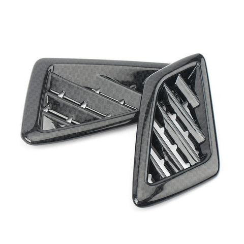 Carbon Fiber Look Dashbord ABS Air AC outlet Vent Cover Trim For Honda Civic 10th Sedan 2016-2020