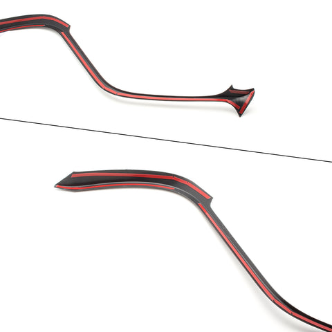 ABS Carbon Fiber Car Center Dashboard Console Strip Trim Molding Decoration for Toyota Camry 2018-2024