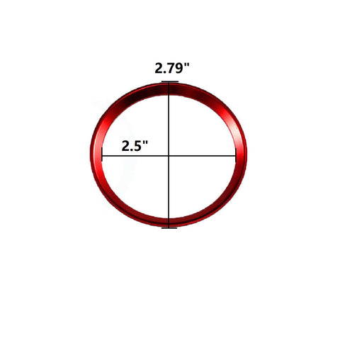 4x Blue / Red Alloy Car Wheel Rim Center Cap Hub Ring Decoration for Toyota Camry 2011-2016