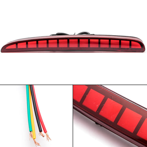 Rear Bumper Reflector LED Brake Fog Light for Honda Civic Hatchback SI,Type R 2016-2019