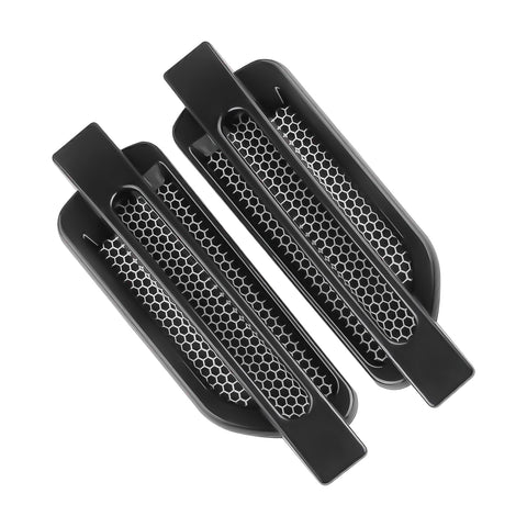 Black Auto Side Fender Hood Air Flow Grille Vent Decor Trim For Toyota Camry 86