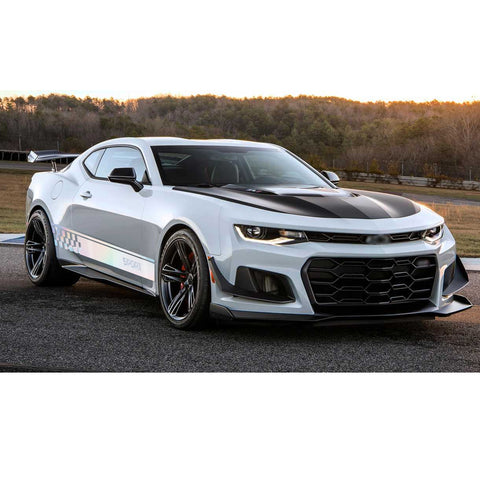 60" NEO Reflective Car Door Body Side Door Vinyl Stripe Graphic Decal Sticker Colorful Checkered Sport Racing Plaid Style 2Pcs