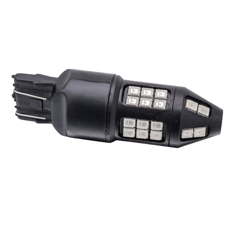 2pcs 1157 / 3157 / 7443 Red 40-SMD LED Flashing Strobe Brake Stop Tail Light Lamp